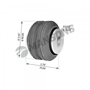 Сайлентблок VOLVO FH12,13,16,FM9,12,13 кабины MANSONS 900.342 MANSONS