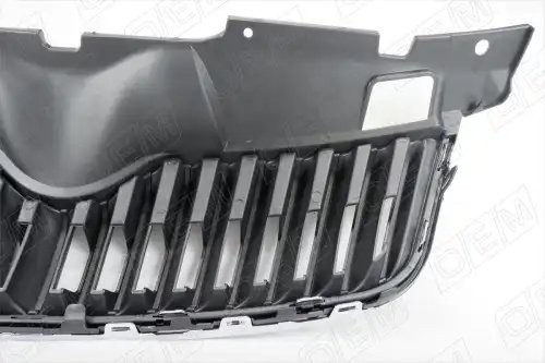 Решетка радиатора Skoda Fabia 2 5J 2010-2014, под накладку OEM3012 OEMPARTS