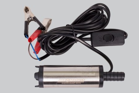Насос для перекачивания топлива 12V "Автомагнат" Silver (диаметр 38 мм, без филь AM21007 AVTOMAGNAT