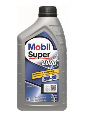 Масло моторное полусинтетическое Super 2000 x1 5W30 SL/CF, A3/B4 1л 155184 MOBIL