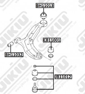 Пыльник опоры шаровой HYUNDAI SOLARIS CB11001 CB11001 JIKIU