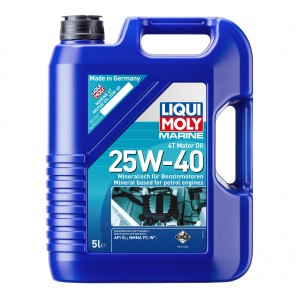 LiquiMoly 25W40 Marine 4T Motor Oil (5L) минер.масло моторн.! для водн.техн.\API 25027 LIQUI MOLY