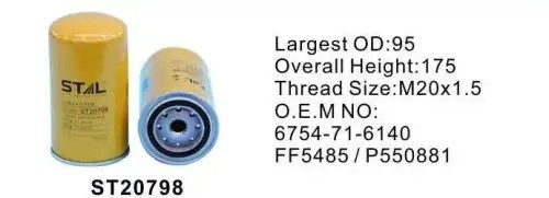 ST20798 Фильтр топливный ST20798 STAL
