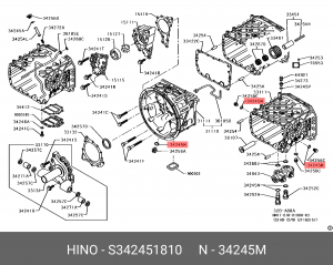ПРОКЛАДКА СЛИВНОЙ ПРОБКИ КПП (S342451810) S342451810 HINO