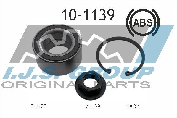 к-кт подшипника ступ. пер!\ Ford Focus 98> ABS 101139 IJS GROUP