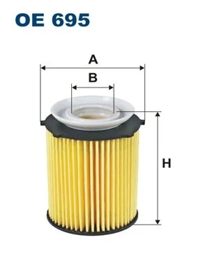 Фильтр масляный MERCEDES A (W176),B (W246),C (W204),CLA (C117) (M270/M274) FILTR OE695 FILTRON