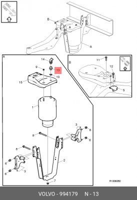Ниппель OE 994179 VOLVO