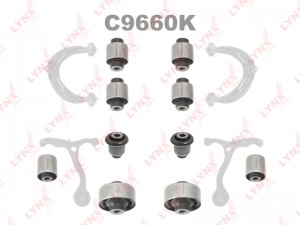 Комплект сайлентблоков рычагов передней подвески C9660K LYNXAUTO