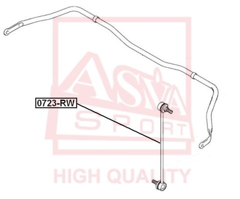 ТЯГА СТАБИЛИЗАТОРА ПЕРЕДНЯЯ SUZUKI 0723RW 0723-RW ASVA