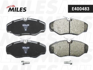 Колодки тормозные передние (без датчика + болты) (Смесь Low-Metallic) OPEL VIVAR E400483 MILES