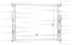 Радиатор MERCEDES W461/X164/W164/W251 05- KK0153 KK0153 FREE Z