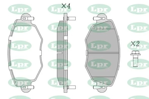 Комплект тормозных колодок 05P865 05P865 LPR