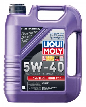Масло моторное синтетическое Synthoil High Tech 5W-40 SN A3/B4 5л (1856) 1925 1925 LIQUI MOLY