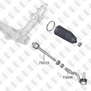 тяга рулевая!\ BMW X5 E70 / X6 E71 07> FS0319 FIXAR