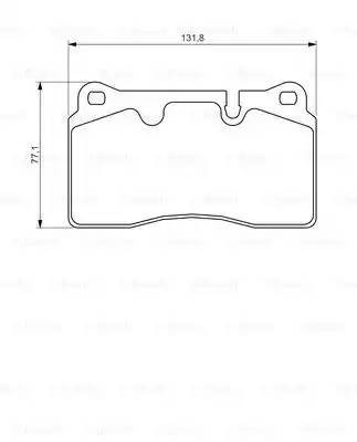 Колодки тормозные LAND ROVER Range Rover (02-12) передние (4шт.) BOSCH 0 986 494 351 BOSCH