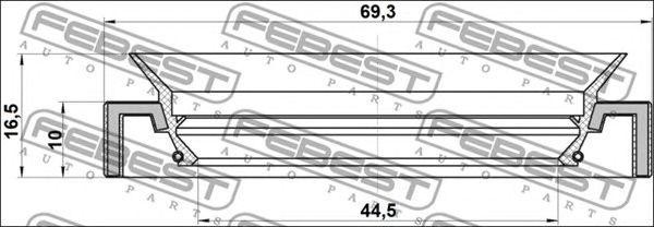 Сальник привода TOYOTA LAND CRUISER 120/150, PRADO 100/200 95HAS-46691016C 95HAS-46691016C FEBEST
