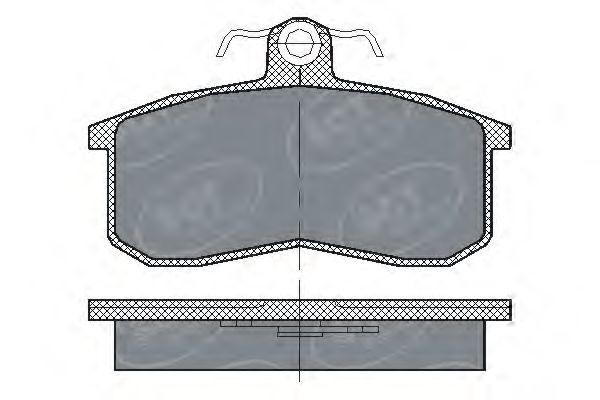 Колодки тормозные дисковые передние для а/м ВАЗ 2108 SCT SP101 SCT