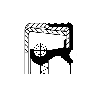 Сальник хвостовика редуктора 80x100x10/13/15   Scania 2/3 Series; 4 Series; P/G/ 12015770B CORTECO