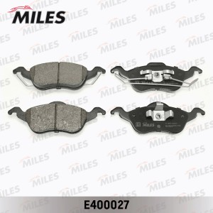 Колодки тормозные передние (без датчика) (Смесь Low-Metallic) (FORD FOCUS I) (TR E400027 MILES