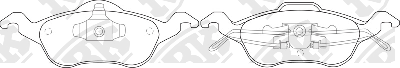 Колодки передние (FORD FOCUS I) PN0119 PN0119 NIBK
