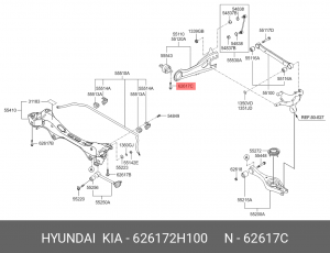 болт! M8\ Hyundai 626172H100 HYUNDAI
