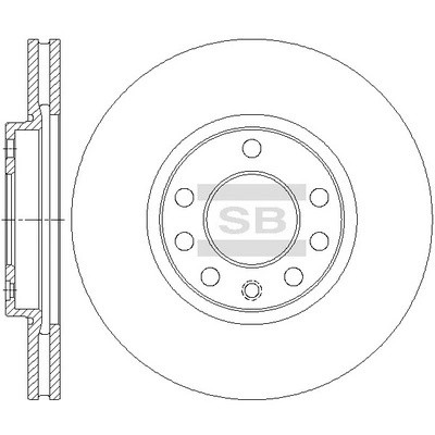 Диск тормозной SD5110 SD5110 SANGSIN