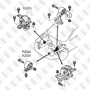 MITSUBISHI LANCER (CX,CY) (2007>) FL0166 FIXAR