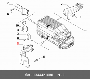 Ролик сдвижной двери (нижний) FIAT 1344421080 ALFA FIAT LANCIA