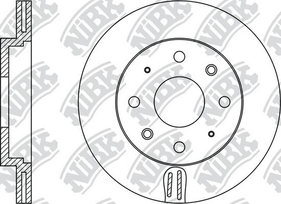 Диск тормозной HONDA JAZZ 1.2-1.4 04-  RN1376 RN1376 NIBK