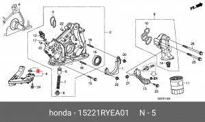 КОЛЬЦО_RING,O 15221RYEA01 15221RYEA01 HONDA