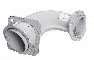 Патрубок КАМАЗ-ЕВРО приемный левый (под 6 шпилек) MEGAPOWER 120-12-017 MEGA POWER