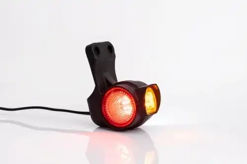 фонарь габаритный! LED, правый, 3х цветный (КБЖ) на рез.держ., с проводом 0,5м\U FT140WPLED FRISTOM
