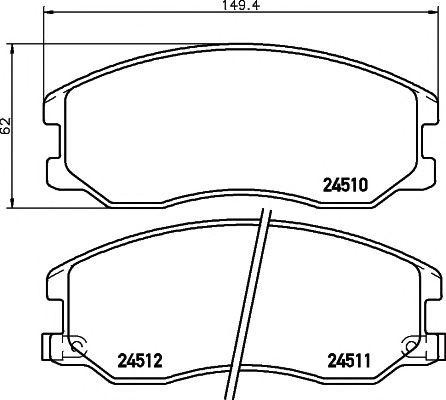 Колодки тормозные CHEVROLET Captiva OPEL Antara передние (4шт.) TEXTAR 2451001 TEXTAR
