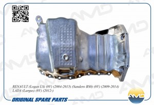 Поддон картера двигателя RENAULT Logan LS, 8V, 2004-2015, Sandero BS0, 8V, 2009- AMD.CP119 AMD