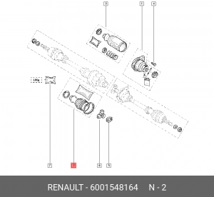 ПЫЛЬНИК ШРУСА ВНУТРЕННЕГО 6001548164 RENAULT
