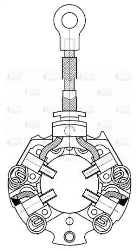 Узел щеточный стартера VBS1100 START VOLT