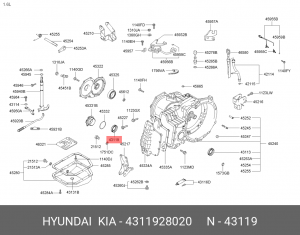 сальник диффференциала!\ Hyundai Coupe 1.5 92-95/Elantra 90-94/Sonata <94 35x56x 4311928020 HYUNDAI