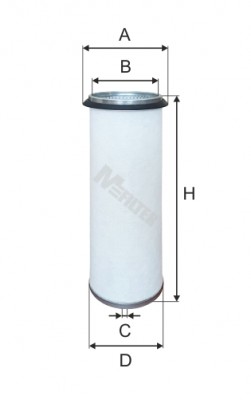 фильтр воздушный! вставка H380 D120.7 d94\ IVECO DAF MB VOLVO LIEBHERR A151-1 MFILTER AUTOMOTIVE FILTERS