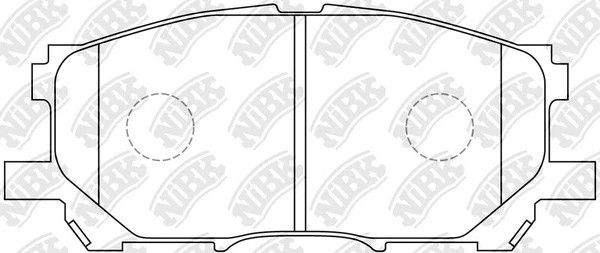 Колодки тормозные TOYOTA Harrier (03-08) передние (4шт.) NIBK PN1497 NIBK