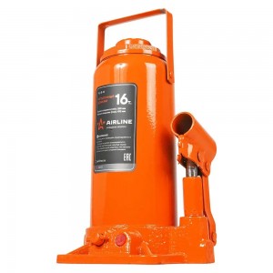 Домкрат 16,0т бутылочный (250-490мм) /AIRLINE/ AJ-B-16 AIRLINE