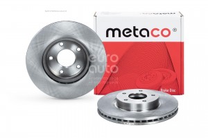 Диск тормозной передний вентилируемый 3050304 3050304 METACO