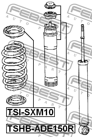 Пыльник заднего амортизатора TSHB-ADE150R FEBEST