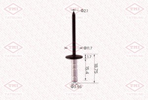 Клипса автомобильная [упаковка 10 штук] TJB1585 TJB1585 TATSUMI