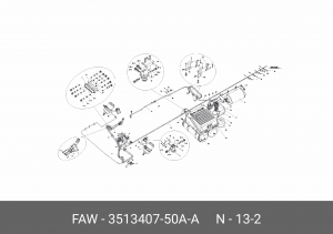 Кольцо упорное 3250 (6*6) 351340750AA FAW