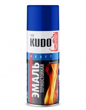 Краска термостойкая синяя аэрозоль 520г KUDO KU-5004 KUDO