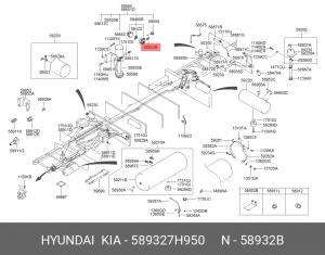 Штуцер тормозной системы UNIVERSE М17 тр9,5 прямой 589327H950 HYUNDAI KIA