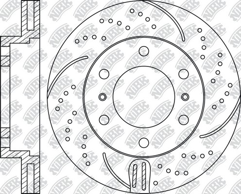 Диск тормозной Performance TOYOTA LC PRADO 2009 RN1435DSET RN1435DSET NIBK