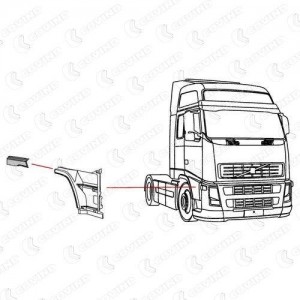 элемент крыла! правый\VOLVO FH12(G3) 2FH206 COVIND
