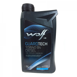 WOLF GUARDTECH 10W40 B4 DIESEL 1L ПОЛУСИНТЕТИКА ACEA A3/B3-10 ACEA A3/B4-08 API  8303517 WOLF