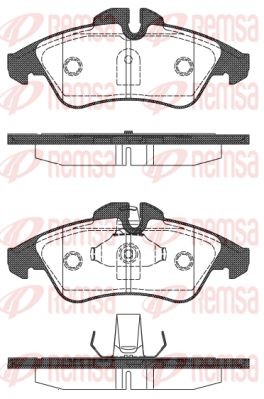 578 10 колодки дисковые передние!\ MB Vito/Sprinter 208D/308D, VW LT 28-35 95> 0578.10 REMSA